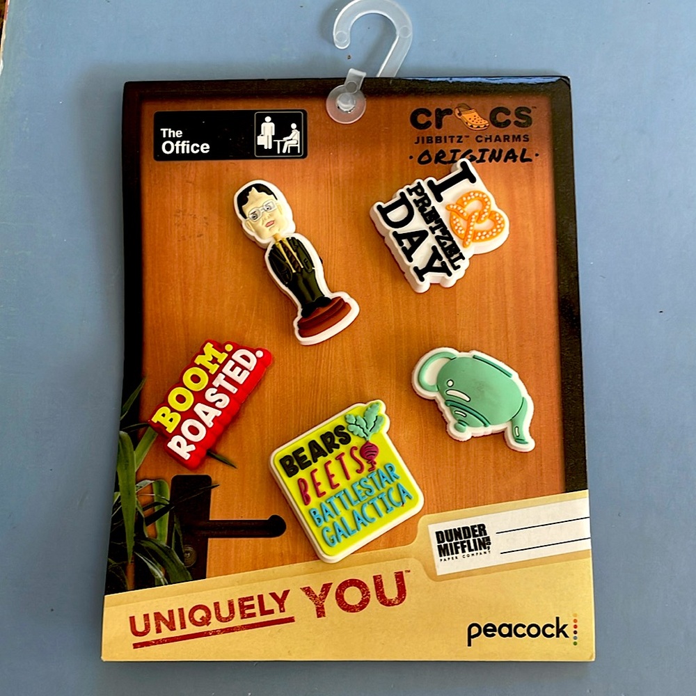 The Office Crocs Jibbitz Charms Uniquely You Limited Edition NEW Pack of 5